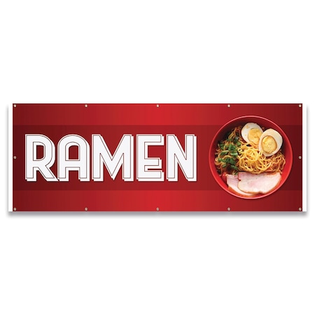 Signmission Ramen Banner Concession Stand Food Truck Single Sided B-120-30141
